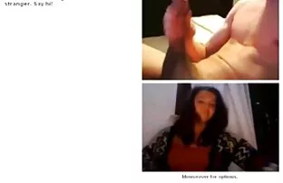Εκπληκτική έκφραση αστείων κοριτσιών webcam