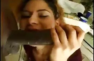 Latina Hot lady Sucks And Swallows Big Black Dick Cum