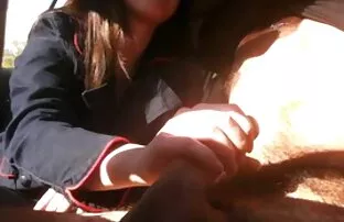 Handjob In The Car 18 Έφηβος Cum 2