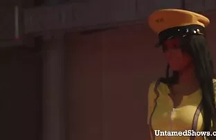 Μελαχρινή αυνανισμός Stripper Teen Toys